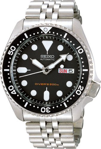 Seiko Seiko SKX007 Black / Stainless Steel